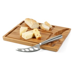 Tábua de queijos em bambu com faca MALVIA